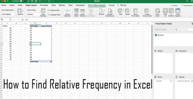 How to Find Relative Frequency in Excel: 4 Quick Methods