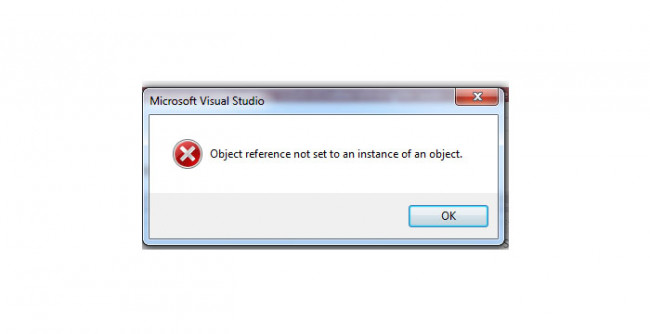 How To Fix An Error 'Object Reference Not Set To An Instance Of An Object.'?